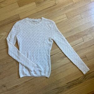 NWOT Ulla Johnson Cream Merino Wool Sweater Top XS